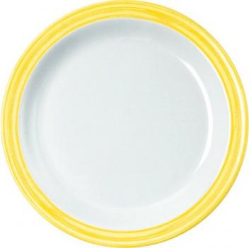 dessertteller-19-5cm-bistro-melamin-gelb
